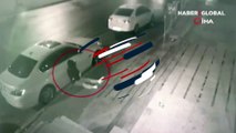 Maltepe’de ‘hayalet gösterge’ hırsızlığı kamerada: Saniyeler içinde çaldı
