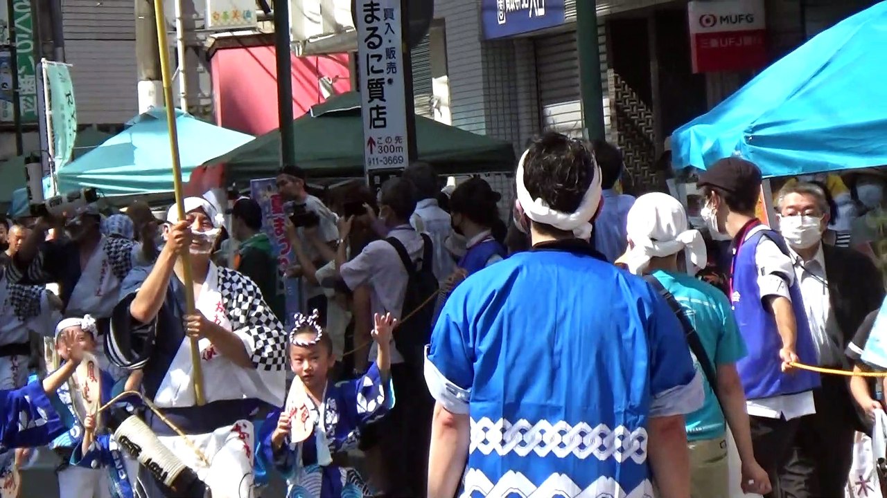 【2022/7/23】第22回民家園通り商店会　夏まつり　大パレード　２　阿波おどり鳳連
