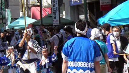 【2022/7/23】第22回民家園通り商店会　夏まつり　大パレード　２　阿波おどり鳳連