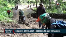 Hati-hati Tebing Longsor Akibat Hujan Deras: Akses Jalan Lumajang-Malang Terganggu