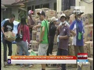 Gempa bumi dedah keperluan sumber air alternatif