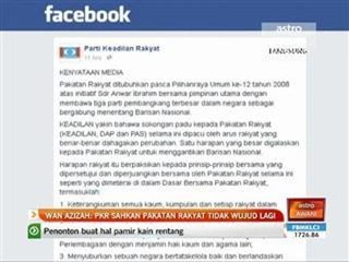 Wan Azizah: PKR sahkan Pakatan Rakyat tidak wujud lagi