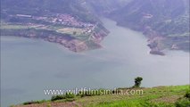 Aerial view of Tehri Dam, Uttarakhand