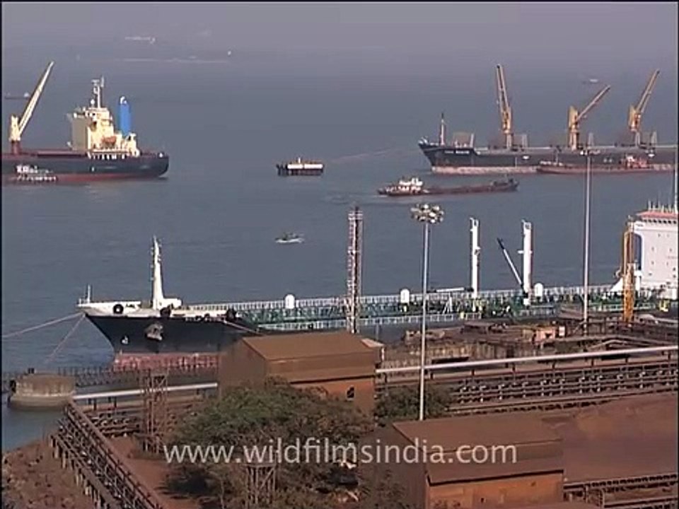 Ships in Goa docks