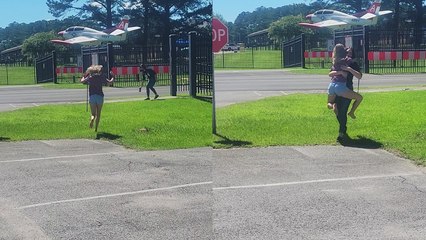 'Girl reunites with her navy sister after 100 days apart *Emotional*'