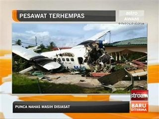 Pesawat terhempas di Kudat, Sabah