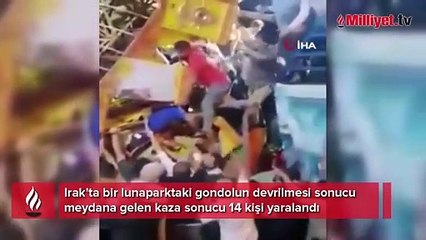 Irak'ta bir lunaparktaki gondol devrildi