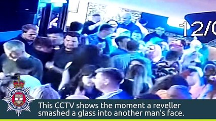 CCTV footage shows moment man smashed glass in another man's face in Buxton pub