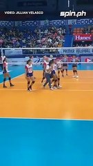 Fans hold breath as Alyssa Valdez limps off with an injury