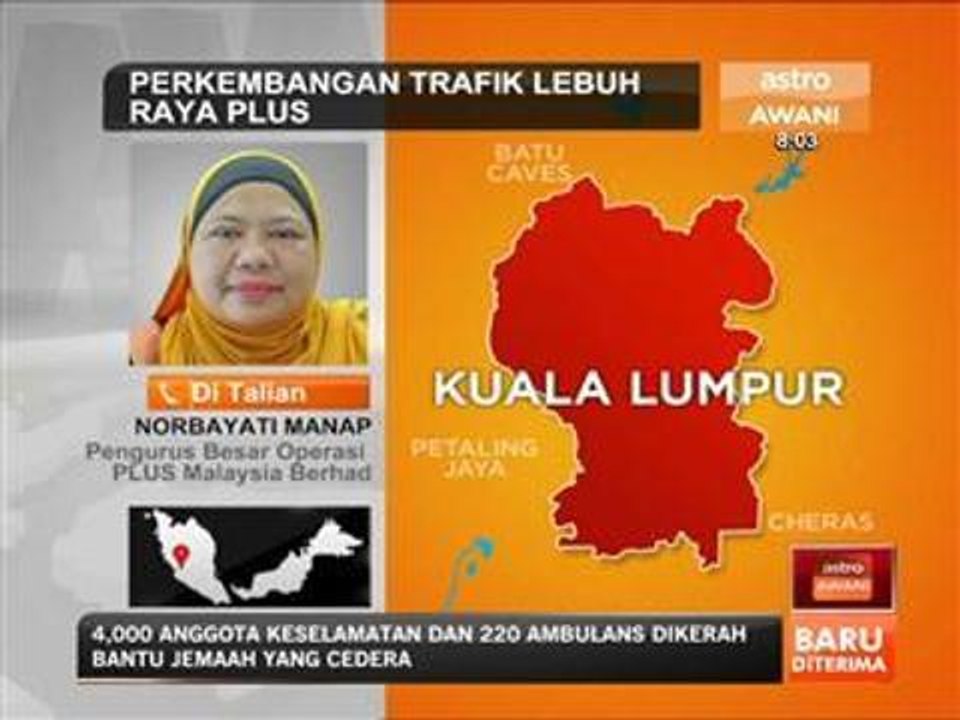 Perkembangan trafik Lebuh Raya Plus