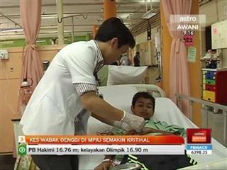 Kes wabak denggi di MPAJ semakin kritikal