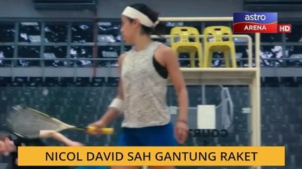 Nicol David sah gantung raket