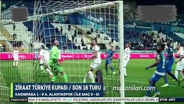 Kasımpaşa 1-0 Aytemiz Alanyaspor (After Extra Time) [HD] 24.01.2019 - 2018-2019 Turkish Cup Round Of 16 2nd Leg
