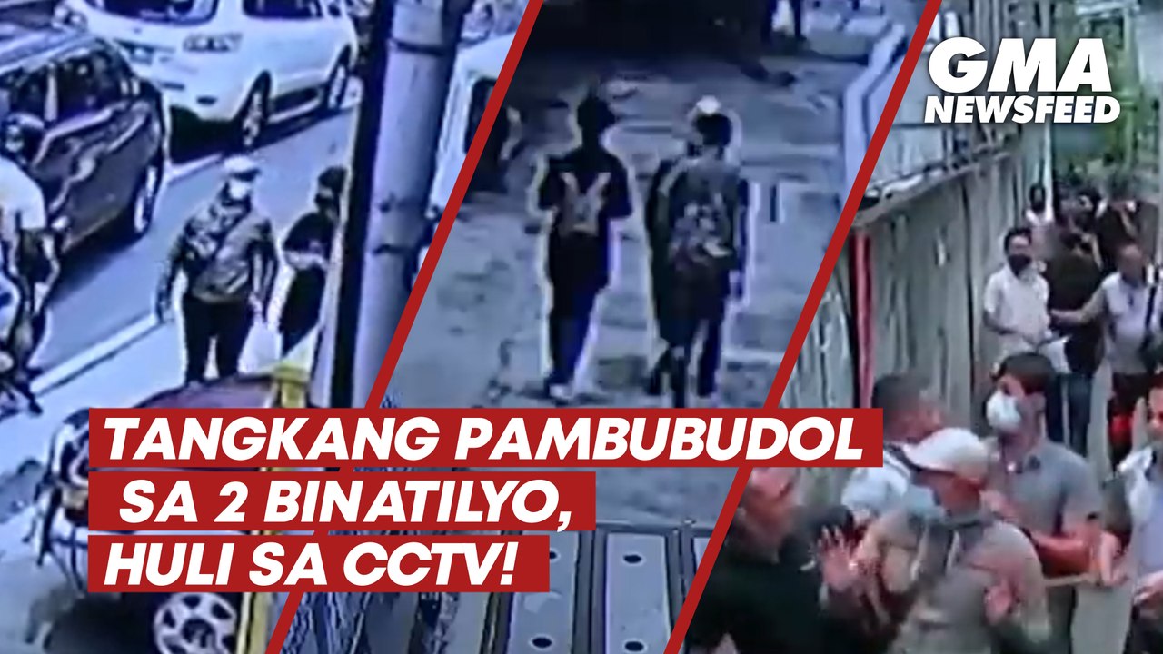 Tangkang pambubudol sa 2 binatilyo, huli sa CCTV! | GMA News Feed