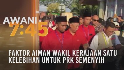 Faktor Aiman wakil kerajaan satu kelebihan untuk PRK Semenyih