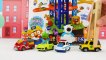 Teach Kids Spanish and English words with Painting Pororo Toy Car and Tayo Playsets!
