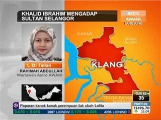 Khalid Ibrahim menghadap Sultan Selangor