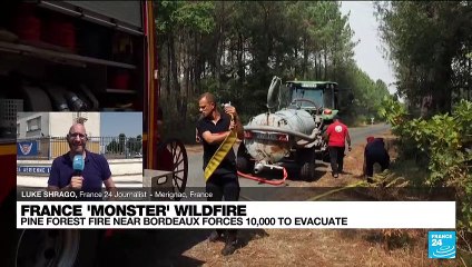 France: European firefighters join battle to stop wildfires