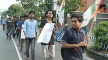 TMC youth wing stage protest against central agencies over crackdown on party leaders