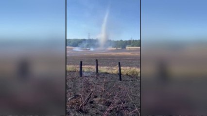 رصد ظاهرة "شياطين الغبار" في شمال شرق إنجلترا بسبب ارتفاع درجات الحرارة