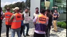 Emlak Konut GYO önünde eylem yapan işçiler gözaltına alındı