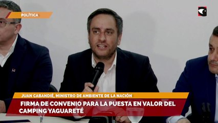 Firma de convenio entre el Parque Nacional Iguazú y el Gobierno de Misiones