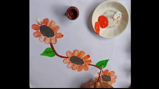How To Draw Flowers With Poster Colors l Draw Flower With Poster Color l Drawing Coloring Art