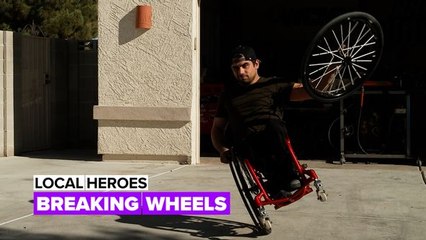 This extreme athlete brings his wheelchair to the next level