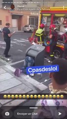 Il se coince dans une poubelle à Grenoble, les pompiers obligés de tout découper