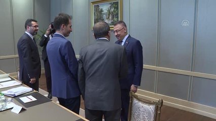 Cumhurbaşkanı Yardımcısı Oktay, Türkiye Noterler Birliği Başkanı Çağlayan'ı kabul etti