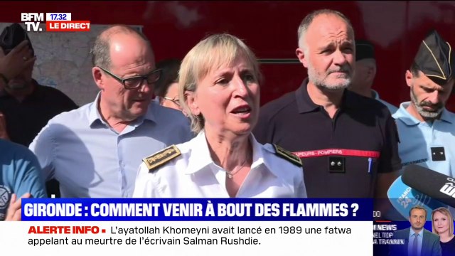 Incendie en Gironde: Depuis deux jours, le feu n'a plus progressé et est maintenu , assure la préfète de Gironde