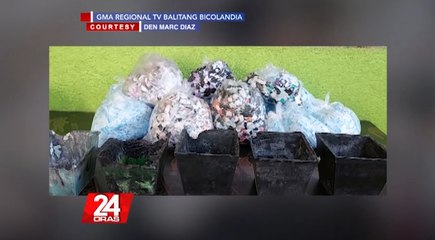 Ilang estudyante, nakabuo ng paso gawa sa mga gamit nang facemask | 24 Oras