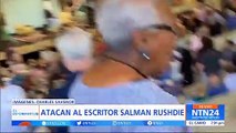 Escritor Salman Rushdie fue atacado durante un evento en Nueva York
