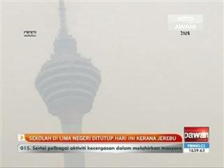 Sekolah di lima negeri ditutup hari ini kerana jerebu