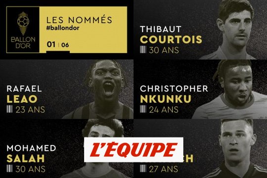 De Salah à Nkunku, les nommés de 1 à 5 au Ballon d'Or 2022 (1/6) - Foot - Ballon d'Or