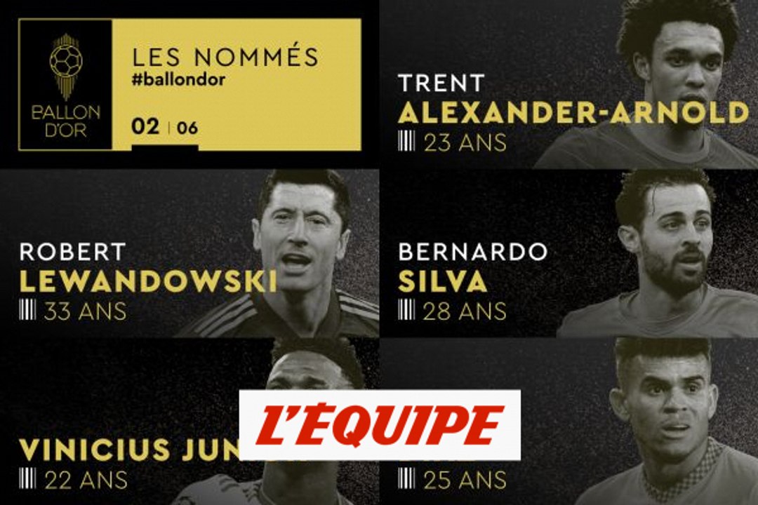 De Lewandowski à Vinicius Junior, les nommés de 6 à 10 (2/6) - Foot - Ballon d'Or