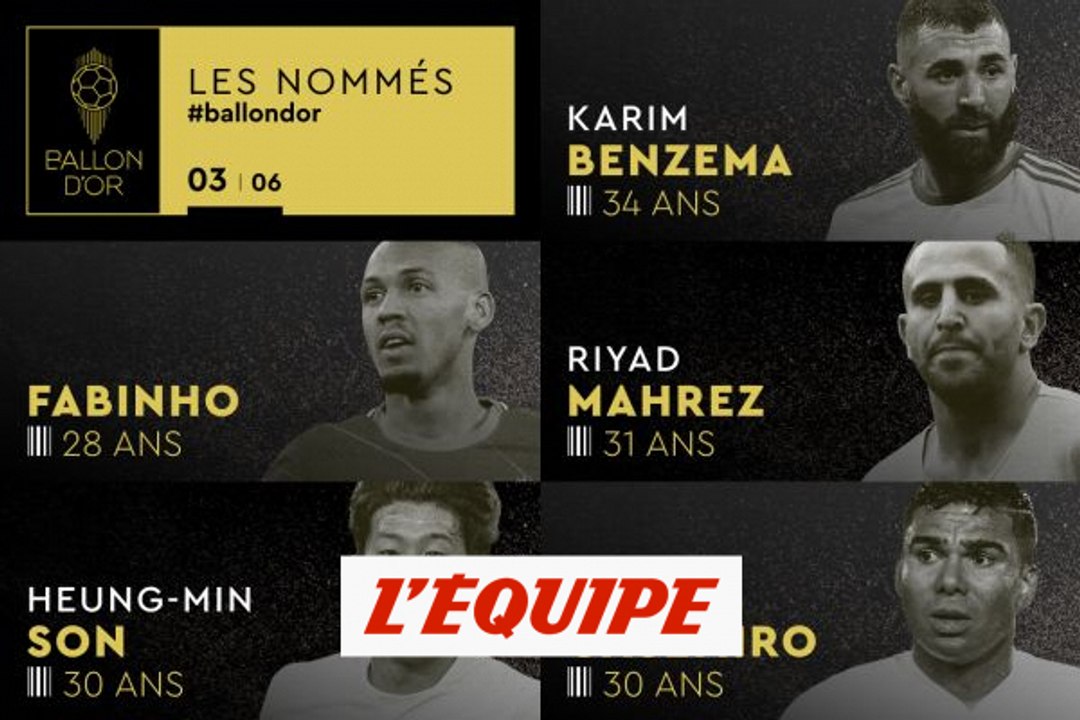 De Benzema à Mahrez, les nommés de 11 à 15 au Ballon d'Or 2022 (3/6) - Foot - Ballon d'Or