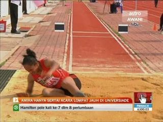 Amira hanya sertai acara lompat jauh di Universiade