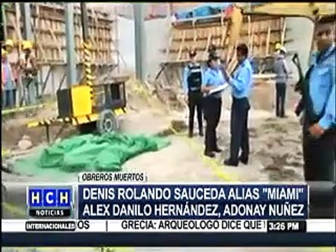 Tres son los obreros que murieron soterrados