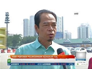 Hari pertama pelaksanaan kenaikan tol