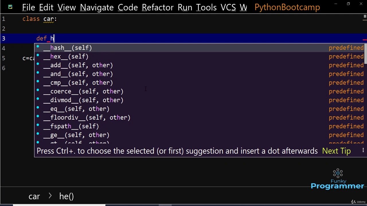 instance method with classes and object