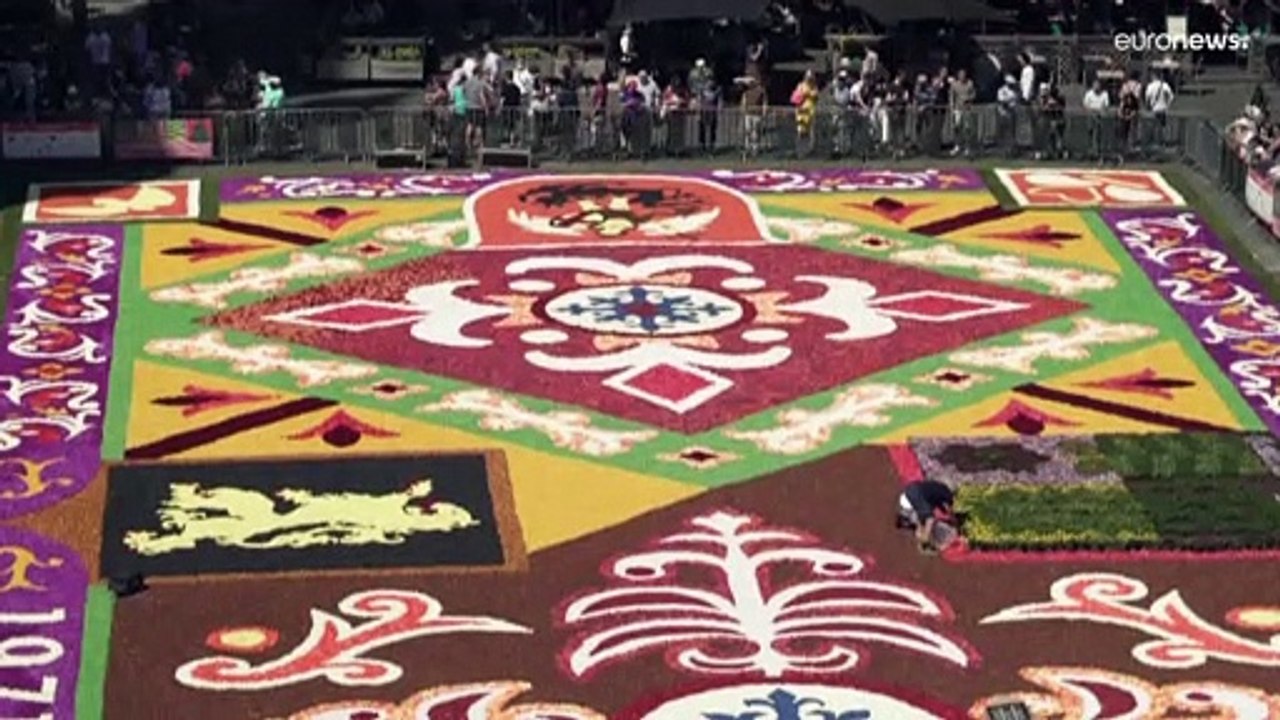 Le "tapis de fleurs" de retour sur la Grand-Place de Bruxelles