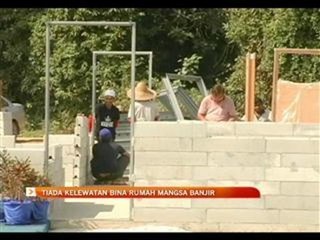 Tiada kelewatan bina rumah mangsa banjir