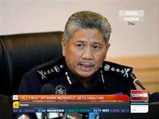 Ali Tinju” ditahan mengikut Akta Hasutan