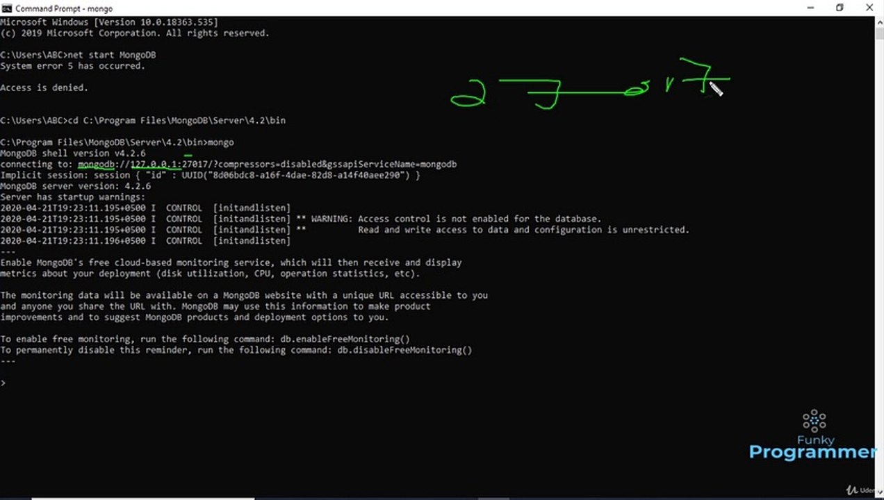 Overview on Creating Database in CMD