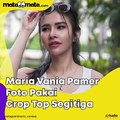 Pamer Foto Pakai Crop Top Segitiga, Tato di Perut Maria Vania Jadi Sorotan