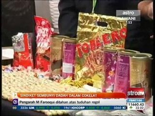 Sindiket dadah sembunyi dadah dalam cokelat