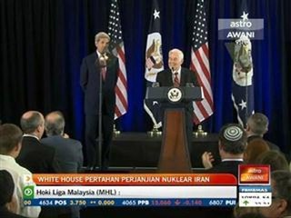 White House pertahan perjanjian nuklear Iran