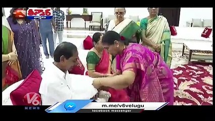 Political Leaders Celebrates Raksha Bandhan Festival | V6 Teenmaar