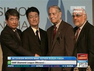 Mitsubishi mohon maaf kepada buruh paksa tahanan perang